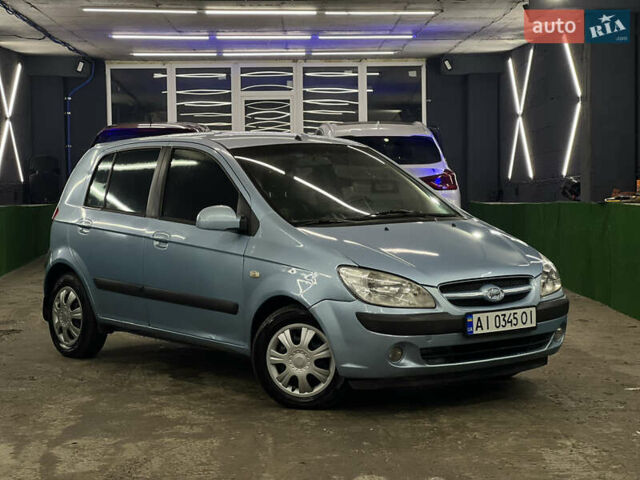 Синий Хендай Гетц, объемом двигателя 1.4 л и пробегом 236 тыс. км за 4590 $, фото 1 на Automoto.ua