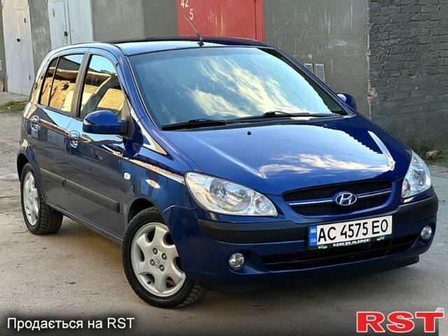 Синий Хендай Гетц, объемом двигателя 1.6 л и пробегом 170 тыс. км за 5950 $, фото 1 на Automoto.ua