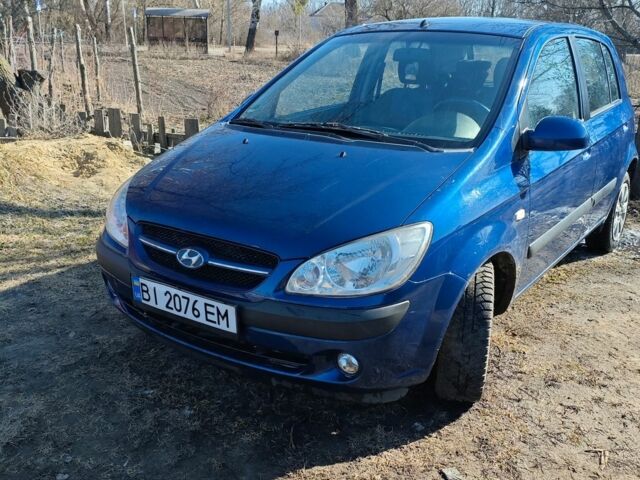 Синий Хендай Гетц, объемом двигателя 1.09 л и пробегом 170 тыс. км за 2900 $, фото 1 на Automoto.ua