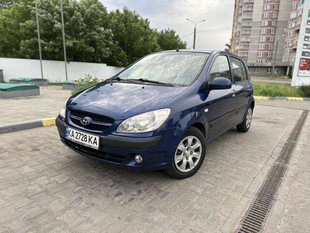 Синий Хендай Гетц, объемом двигателя 1.4 л и пробегом 163 тыс. км за 4099 $, фото 1 на Automoto.ua