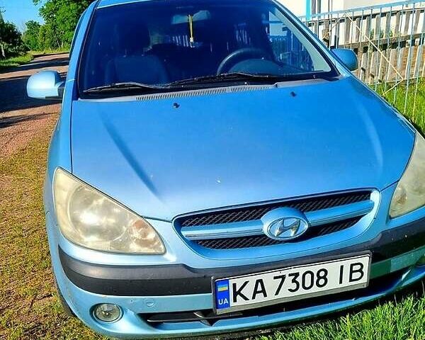 Синий Хендай Гетц, объемом двигателя 1.4 л и пробегом 196 тыс. км за 4500 $, фото 1 на Automoto.ua