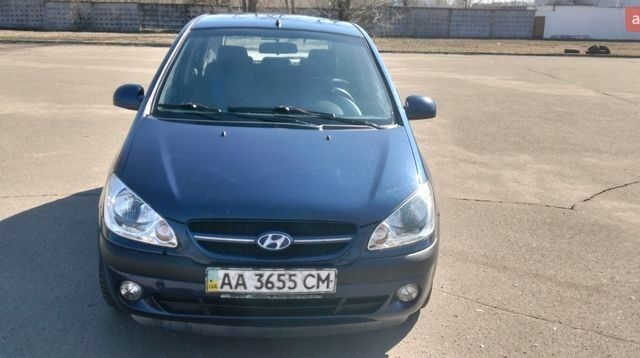Синий Хендай Гетц, объемом двигателя 1.6 л и пробегом 354 тыс. км за 4500 $, фото 1 на Automoto.ua