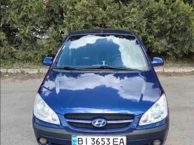 Синий Хендай Гетц, объемом двигателя 1.4 л и пробегом 170 тыс. км за 4700 $, фото 1 на Automoto.ua