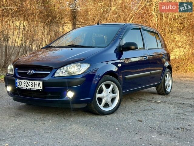 Синий Хендай Гетц, объемом двигателя 1.6 л и пробегом 194 тыс. км за 4500 $, фото 1 на Automoto.ua