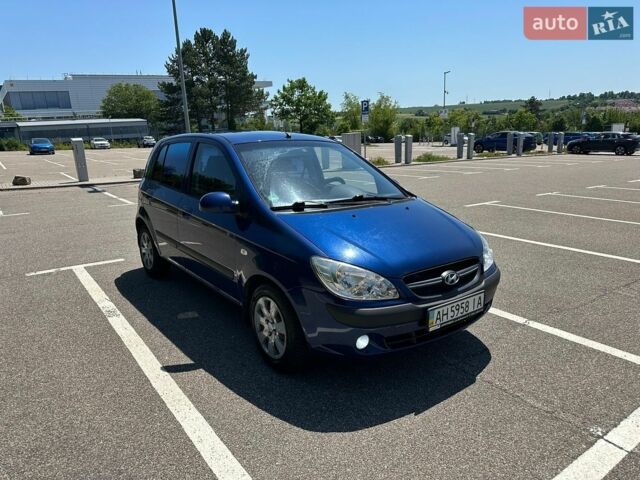 Синий Хендай Гетц, объемом двигателя 1.4 л и пробегом 170 тыс. км за 3850 $, фото 1 на Automoto.ua