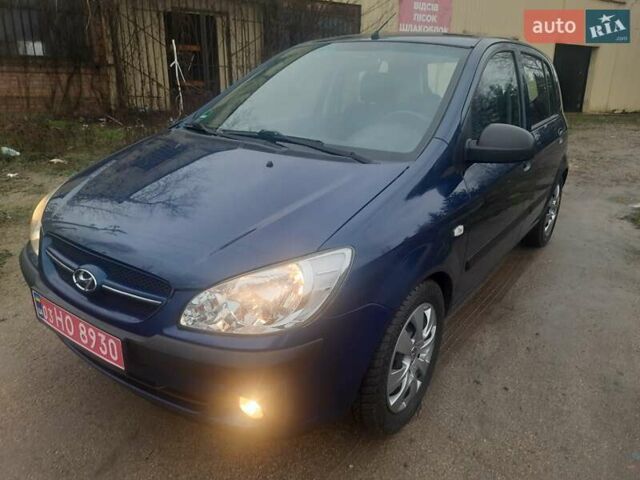 Синій Хендай Гетц, об'ємом двигуна 1.1 л та пробігом 170 тис. км за 4450 $, фото 1 на Automoto.ua