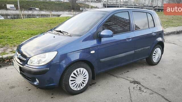 Синий Хендай Гетц, объемом двигателя 1.6 л и пробегом 210 тыс. км за 4299 $, фото 1 на Automoto.ua