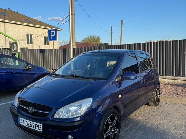 Синий Хендай Гетц, объемом двигателя 1.4 л и пробегом 210 тыс. км за 5200 $, фото 1 на Automoto.ua