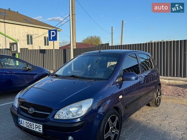 Синий Хендай Гетц, объемом двигателя 1.4 л и пробегом 208 тыс. км за 6000 $, фото 1 на Automoto.ua
