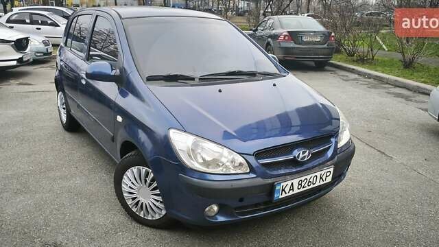 Синий Хендай Гетц, объемом двигателя 1.6 л и пробегом 210 тыс. км за 3999 $, фото 1 на Automoto.ua