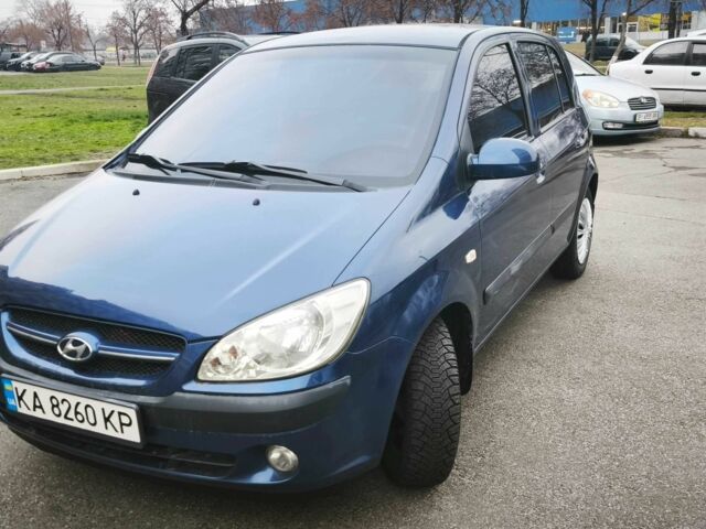 Синий Хендай Гетц, объемом двигателя 1.6 л и пробегом 210 тыс. км за 3999 $, фото 1 на Automoto.ua