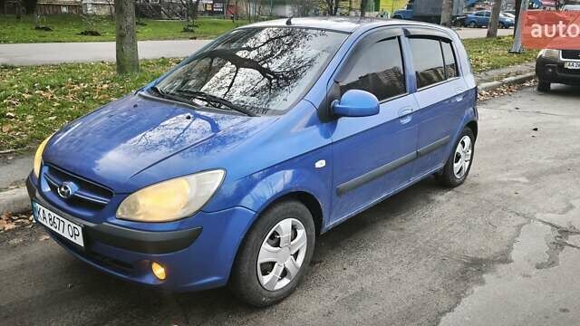 Синий Хендай Гетц, объемом двигателя 1.4 л и пробегом 215 тыс. км за 3499 $, фото 1 на Automoto.ua