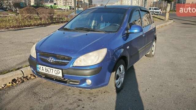 Синий Хендай Гетц, объемом двигателя 1.4 л и пробегом 215 тыс. км за 3299 $, фото 1 на Automoto.ua