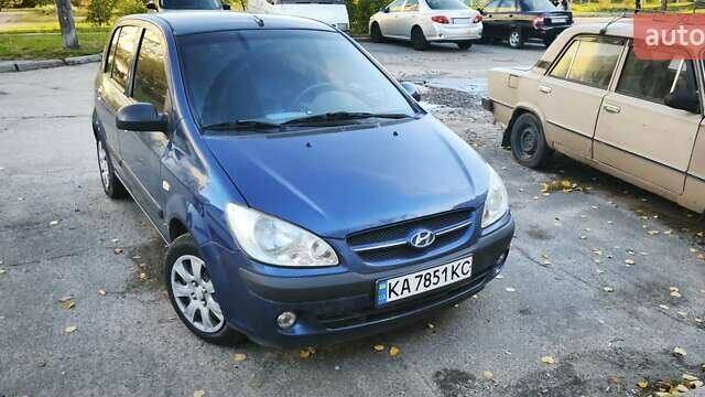 Синий Хендай Гетц, объемом двигателя 1.4 л и пробегом 211 тыс. км за 3750 $, фото 1 на Automoto.ua