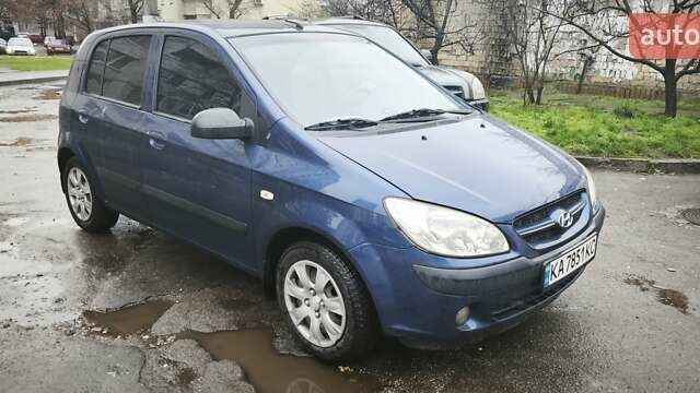 Синий Хендай Гетц, объемом двигателя 1.4 л и пробегом 212 тыс. км за 3800 $, фото 1 на Automoto.ua