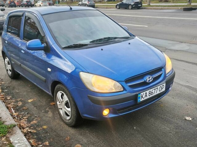 Синий Хендай Гетц, объемом двигателя 1.4 л и пробегом 215 тыс. км за 3499 $, фото 1 на Automoto.ua