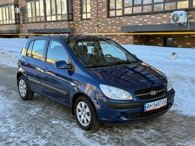 Синий Хендай Гетц, объемом двигателя 1.4 л и пробегом 119 тыс. км за 6990 $, фото 1 на Automoto.ua