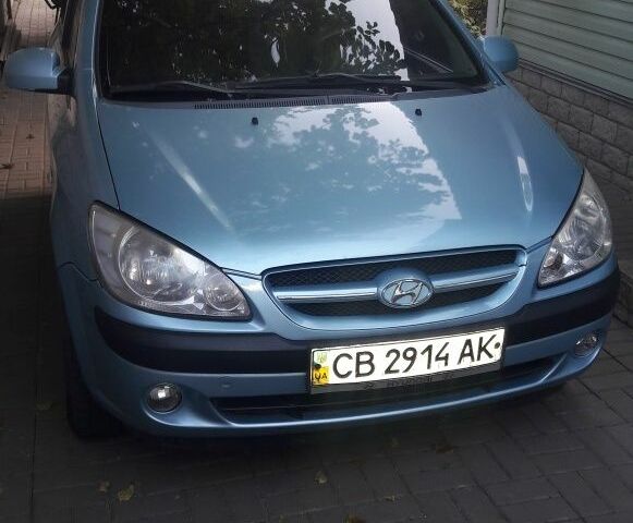 Синий Хендай Гетц, объемом двигателя 1.4 л и пробегом 176 тыс. км за 3500 $, фото 1 на Automoto.ua