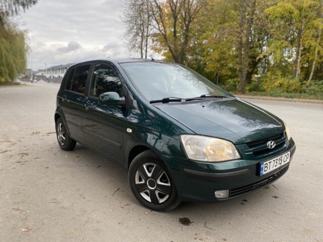 Зеленый Хендай Гетц, объемом двигателя 1.3 л и пробегом 212 тыс. км за 2950 $, фото 1 на Automoto.ua