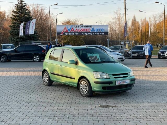 Зеленый Хендай Гетц, объемом двигателя 1.3 л и пробегом 170 тыс. км за 4600 $, фото 1 на Automoto.ua