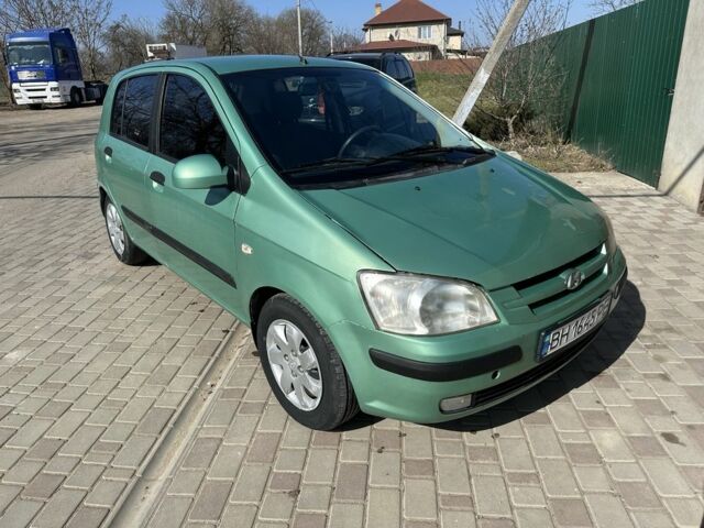 Зеленый Хендай Гетц, объемом двигателя 1.3 л и пробегом 190 тыс. км за 2150 $, фото 1 на Automoto.ua