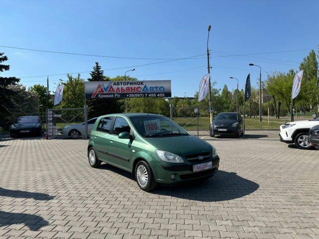 Зеленый Хендай Гетц, объемом двигателя 1.3 л и пробегом 195 тыс. км за 5900 $, фото 1 на Automoto.ua
