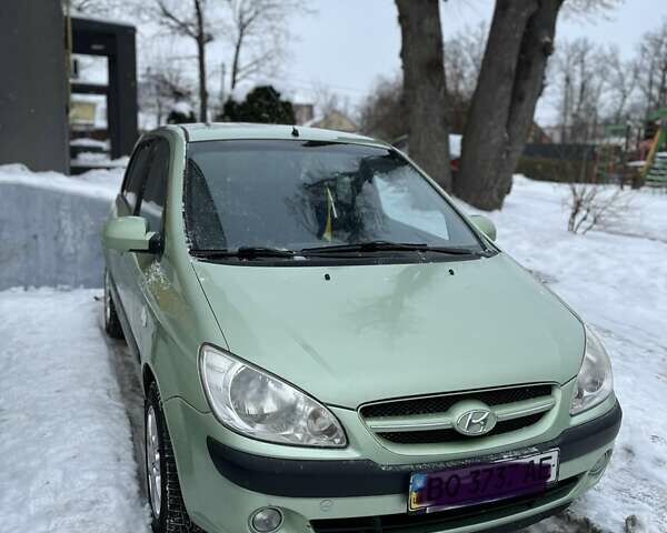 Зеленый Хендай Гетц, объемом двигателя 1.4 л и пробегом 237 тыс. км за 4550 $, фото 1 на Automoto.ua