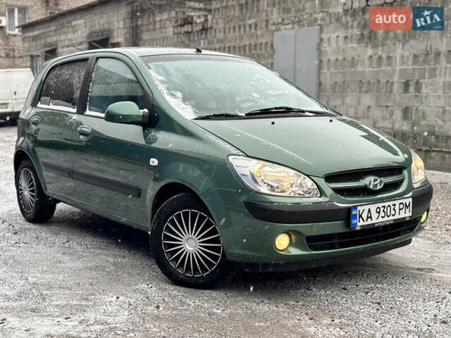 Зеленый Хендай Гетц, объемом двигателя 1.4 л и пробегом 153 тыс. км за 6000 $, фото 1 на Automoto.ua