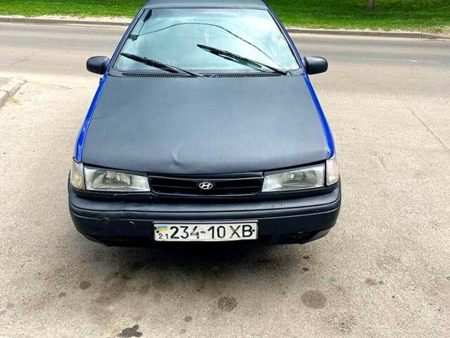 Синий Хендай Пони, объемом двигателя 1.5 л и пробегом 250 тыс. км за 850 $, фото 1 на Automoto.ua