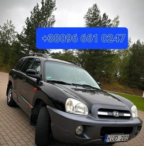 Черный Хендай Санта Фе, объемом двигателя 2.2 л и пробегом 244 тыс. км за 2200 $, фото 1 на Automoto.ua