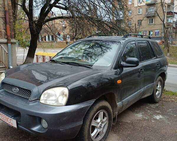 Черный Хендай Санта Фе, объемом двигателя 2.2 л и пробегом 230 тыс. км за 4800 $, фото 1 на Automoto.ua