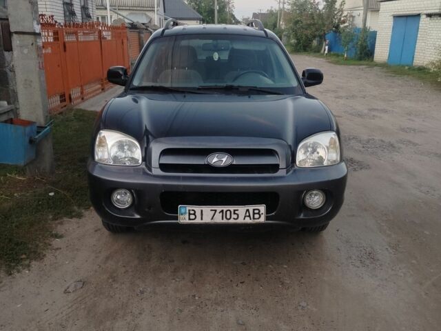 Чорний Хендай Санта Фе, об'ємом двигуна 2 л та пробігом 272 тис. км за 4300 $, фото 1 на Automoto.ua