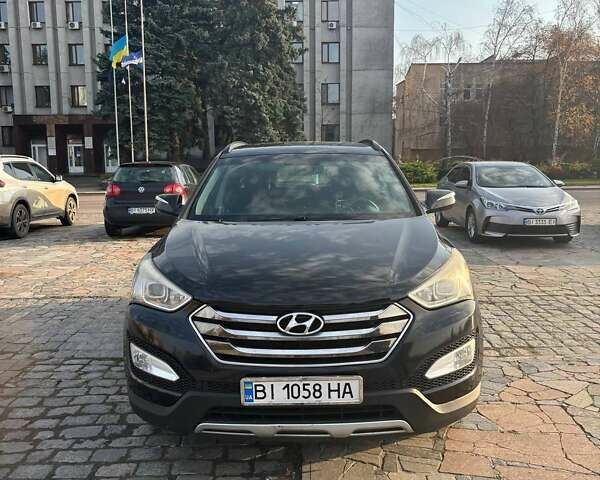 Черный Хендай Санта Фе, объемом двигателя 2.36 л и пробегом 162 тыс. км за 13900 $, фото 1 на Automoto.ua