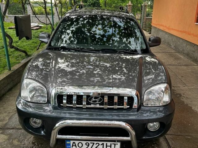 Серый Хендай Санта Фе, объемом двигателя 2 л и пробегом 300 тыс. км за 6000 $, фото 1 на Automoto.ua