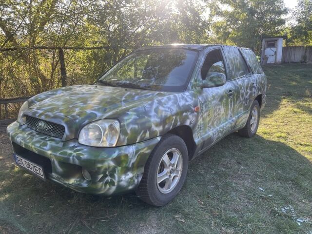 Серый Хендай Санта Фе, объемом двигателя 2 л и пробегом 140 тыс. км за 950 $, фото 1 на Automoto.ua