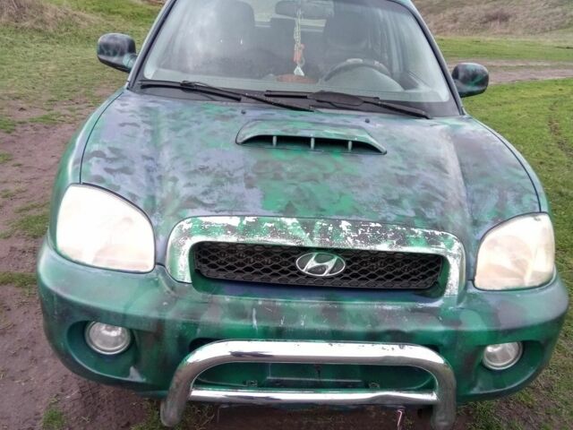 Синий Хендай Санта Фе, объемом двигателя 2 л и пробегом 351 тыс. км за 2700 $, фото 1 на Automoto.ua