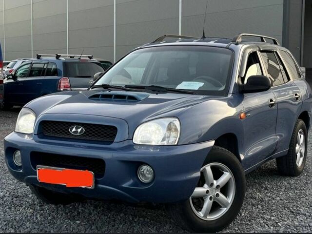 Синий Хендай Санта Фе, объемом двигателя 2 л и пробегом 232 тыс. км за 7000 $, фото 1 на Automoto.ua