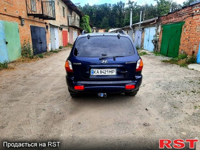 Синій Хендай Санта Фе, об'ємом двигуна 2 л та пробігом 215 тис. км за 5900 $, фото 1 на Automoto.ua