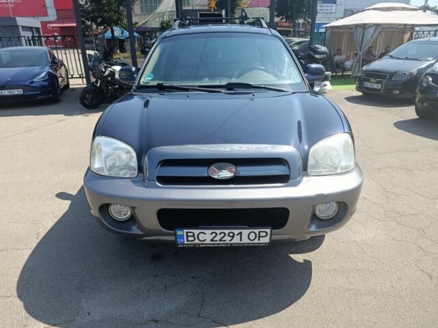 Синий Хендай Санта Фе, объемом двигателя 2 л и пробегом 280 тыс. км за 5500 $, фото 1 на Automoto.ua