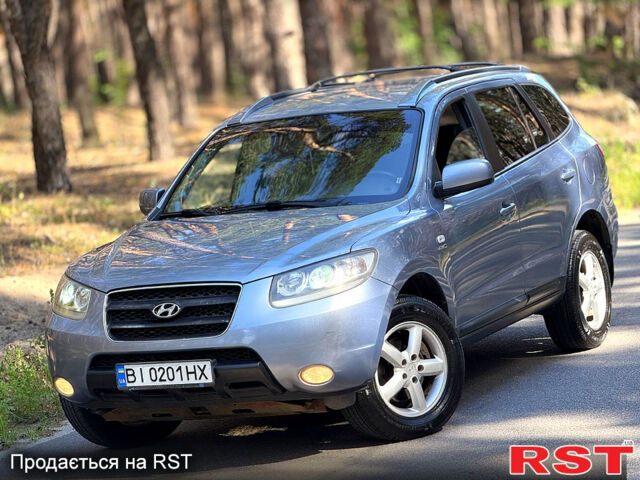 Синий Хендай Санта Фе, объемом двигателя 2.7 л и пробегом 285 тыс. км за 8400 $, фото 1 на Automoto.ua