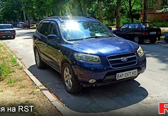 Синий Хендай Санта Фе, объемом двигателя 2.7 л и пробегом 316 тыс. км за 8700 $, фото 1 на Automoto.ua