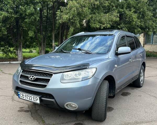 Синий Хендай Санта Фе, объемом двигателя 2.2 л и пробегом 223 тыс. км за 10500 $, фото 1 на Automoto.ua