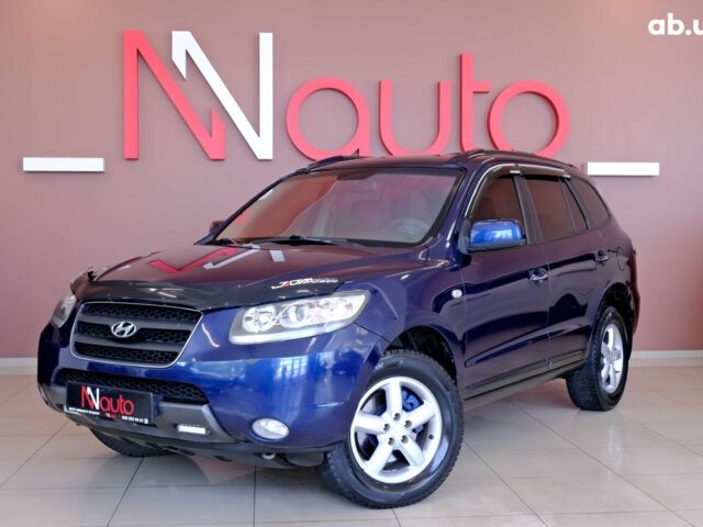 Синий Хендай Санта Фе, объемом двигателя 2.2 л и пробегом 232 тыс. км за 10900 $, фото 1 на Automoto.ua