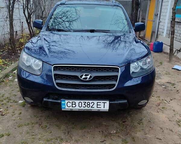 Синий Хендай Санта Фе, объемом двигателя 2.2 л и пробегом 200 тыс. км за 10700 $, фото 1 на Automoto.ua