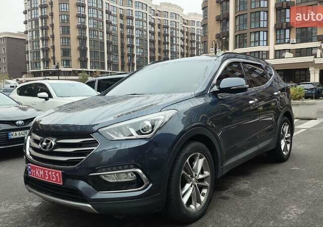 Синий Хендай Санта Фе, объемом двигателя 2 л и пробегом 180 тыс. км за 18800 $, фото 1 на Automoto.ua