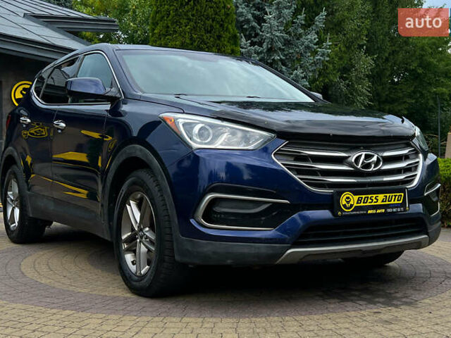 Синий Хендай Санта Фе, объемом двигателя 2.4 л и пробегом 190 тыс. км за 16300 $, фото 1 на Automoto.ua