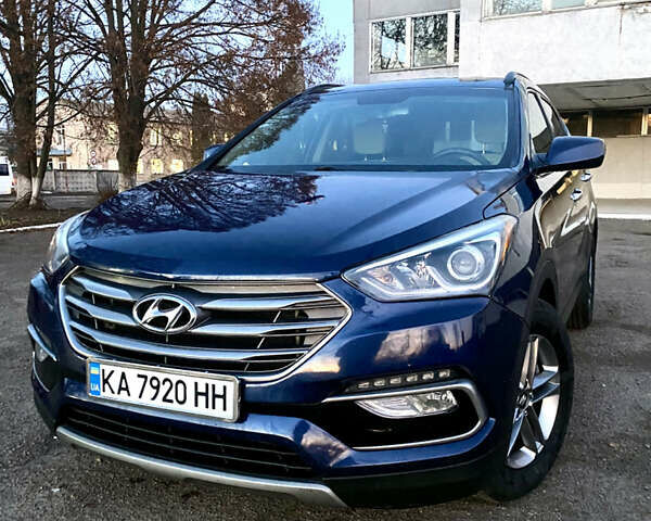 Синий Хендай Санта Фе, объемом двигателя 2.36 л и пробегом 122 тыс. км за 14000 $, фото 1 на Automoto.ua