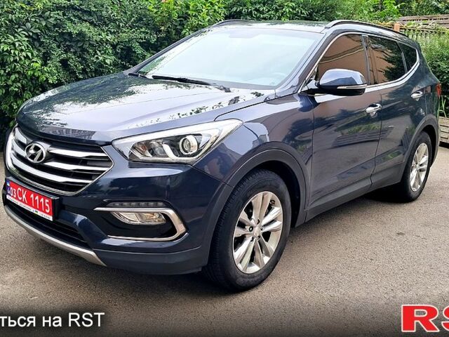 Синий Хендай Санта Фе, объемом двигателя 2 л и пробегом 185 тыс. км за 20900 $, фото 1 на Automoto.ua