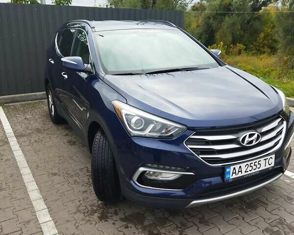 Хендай Санта Фе 2017 в Киеве на Automoto.ua Синий Хендай Санта Фе, объемом двигателя 2.4 л и пробегом 113 тыс. км за 21000 $, фото 1 на Automoto.ua