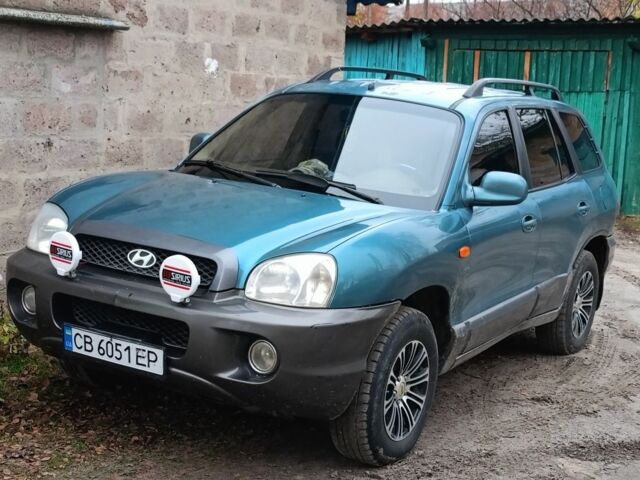 Зеленый Хендай Санта Фе, объемом двигателя 2.4 л и пробегом 320 тыс. км за 4500 $, фото 1 на Automoto.ua